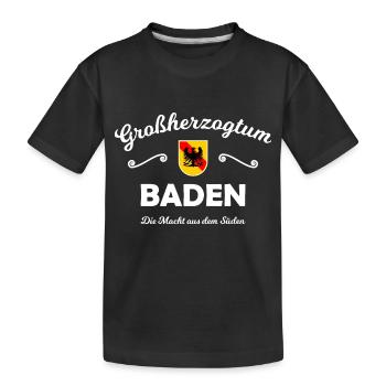 Die Süddeutschen im Badnerland - Kinder Premium Bio T-Shirt - Schwarz - Vorne
