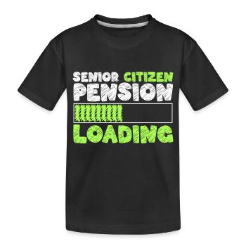 Rentner Ruhe Senior - Kinder Premium Bio T-Shirt - Schwarz - Vorne