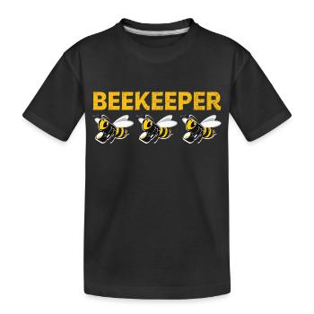 Imker - Kinder Premium Bio T-Shirt - Schwarz - Vorne