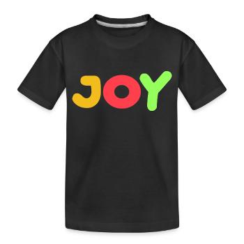 Joie Pensées positives, attitude positive - T-shirt bio Premium Enfant - noir - Devant