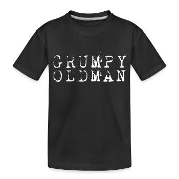 GRUMPY OLD MAN - Kids' Premium Organic T-Shirt - black - Front
