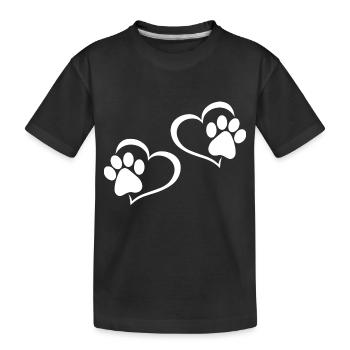 Hund Dog - Kinder Premium Bio T-Shirt - Schwarz - Vorne
