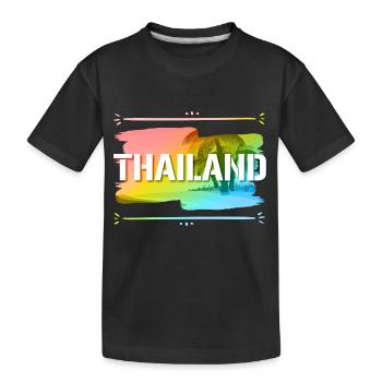 Thaïlande - T-shirt bio Premium Enfant - noir - Devant