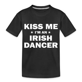 Dancing Dance Music - Kinder Premium Bio T-Shirt - Schwarz - Vorne