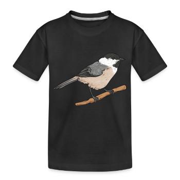 Observation des oiseaux mésanges - T-shirt bio Premium Enfant - noir - Devant