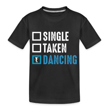 Danse Musique de danse - T-shirt bio Premium Enfant - noir - Devant