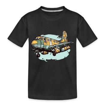 Avion de tourisme - T-shirt bio Premium Enfant - noir - Devant