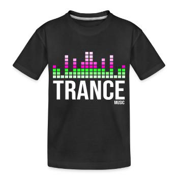 Logo de la musique trance - T-shirt bio Premium Enfant - noir - Devant