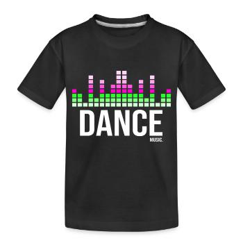 Musique de danse - T-shirt bio Premium Enfant - noir - Devant