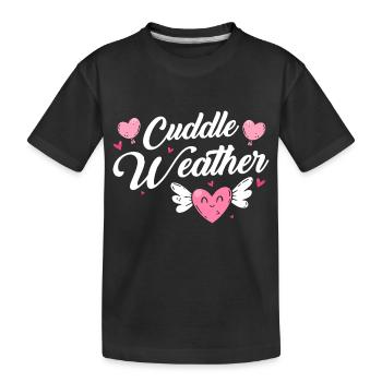 Liebe Umarmung Kinder - Kinder Premium Bio T-Shirt - Schwarz - Vorne