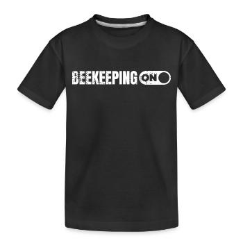 Imker sein - Kinder Premium Bio T-Shirt - Schwarz - Vorne