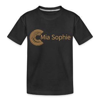 Für Mia Sophie - Kinder Premium Bio T-Shirt - Schwarz - Vorne