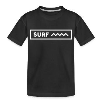 Planche de surf Surfer Sports nautiques - T-shirt bio Premium Enfant - noir - Devant