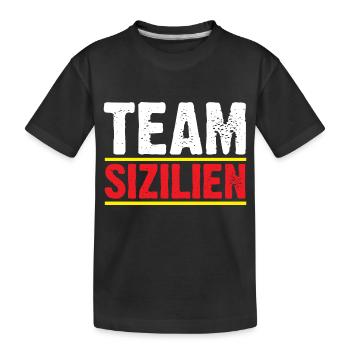 Sicilian Sicilian Sicily - Kids' Premium Organic T-Shirt - black - Front