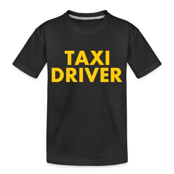 Taxi driver - Kinder Premium Bio T-Shirt - Schwarz - Vorne