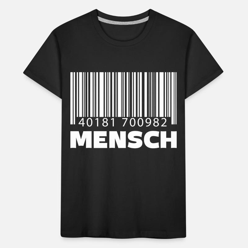 Barcode Mensch Kinder Premium Bio T-Shirt
