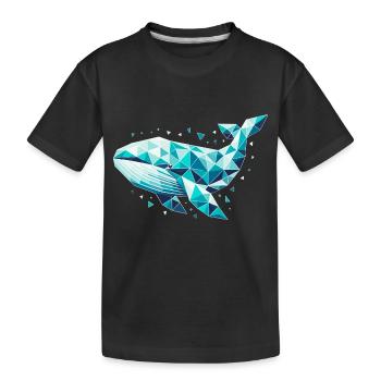 Wal // whale - Kinder Premium Bio T-Shirt - Schwarz - Vorne