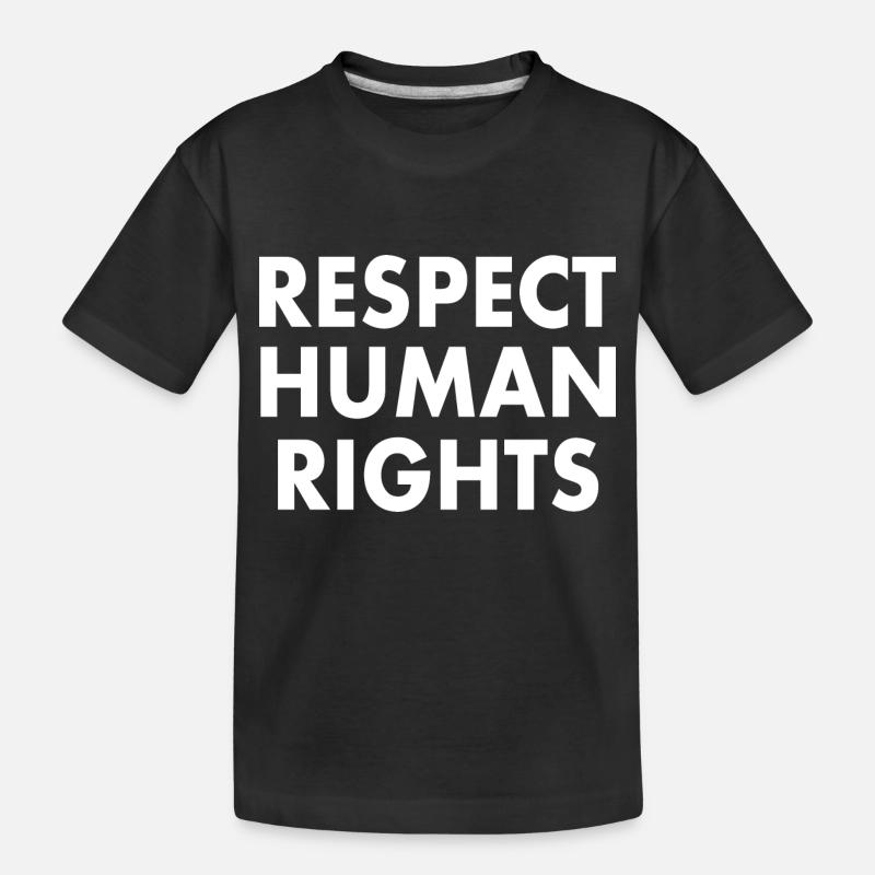 Respect human rights - T-shirt bio Premium Enfant - noir