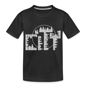 Skyline, City - version blanche - T-shirt bio Premium Enfant - noir - Devant