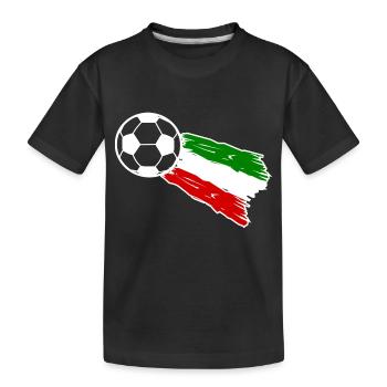 The footballers from Italy - Kids' Premium Organic T-Shirt - black - Front
