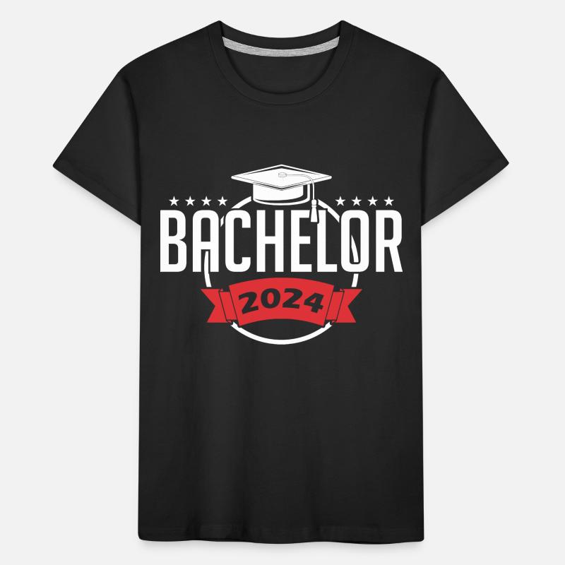 Bachelor 2024 Bachelorabschluss Absolvent Sponsion Kinder Premium Bio T-Shirt