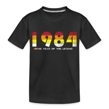 Millésime 1984 - L’année de la légende - Rétro 40 - T-shirt bio Premium Enfant - noir - Devant