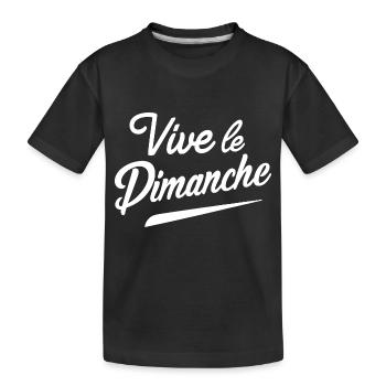 Vive le dimanche - T-shirt bio Premium Enfant - noir - Devant
