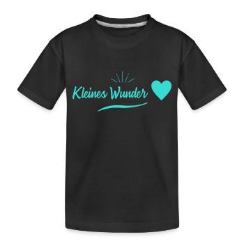 Grossesse - Petit miracle - T-shirt bio Premium Enfant - noir - Devant