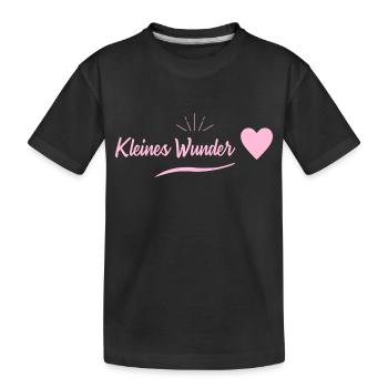 Grossesse - petit miracle - T-shirt bio Premium Enfant - noir - Devant