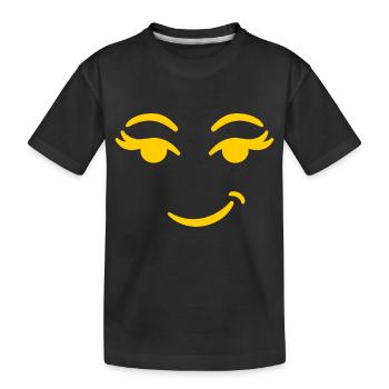 Smile - Kinder Premium Bio T-Shirt - Schwarz - Vorne