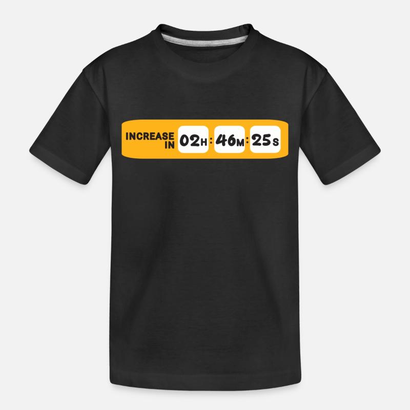 Compte à rebours Internet - T-shirt bio Premium Enfant - noir
