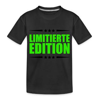 limited edition - Kinder Premium Bio T-Shirt - Schwarz - Vorne