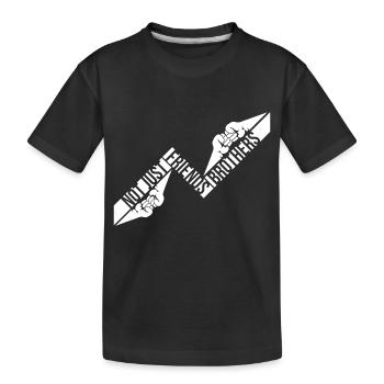 Nicht nur Freunde Brüder Passende Familie Freund - Kinder Premium Bio T-Shirt - Schwarz - Vorne