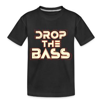 Laisser tomber la déclaration d’amateur de bass music - T-shirt bio Premium Enfant - noir - Devant