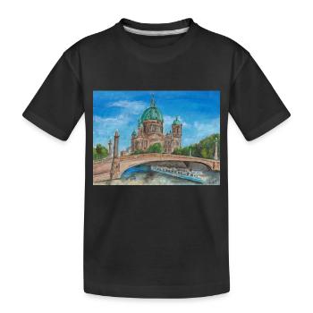 Berliner Dom - Kinder Premium Bio T-Shirt - Schwarz - Vorne