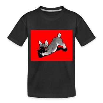 Chien frénétique - T-shirt bio Premium Enfant - noir - Devant