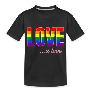 Love is Love @ Markus - Kids' Premium Organic T-Shirt - black - Front