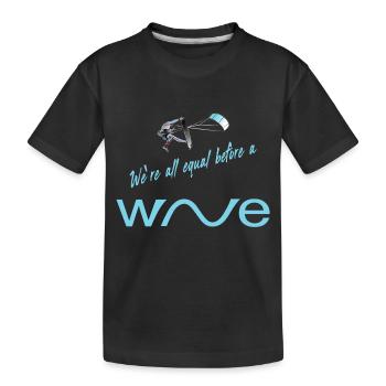 Surf - Kids' Premium Organic T-Shirt - black - Front