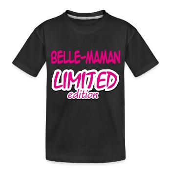BELLE MAMAN LIMITIERTE AUFLAGE - Kinder Premium Bio T-Shirt - Schwarz - Vorne