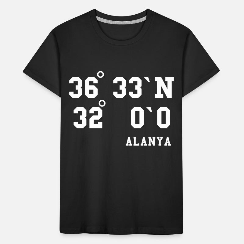 Alanya Coordinates Turkey Holiday Idea Kids' Premium Organic T-Shirt