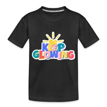 Continuez à briller - T-shirt bio Premium Enfant - noir - Devant