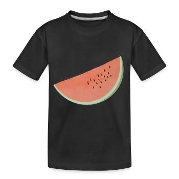 Watermelon - Kids' Premium Organic T-Shirt - black - Front