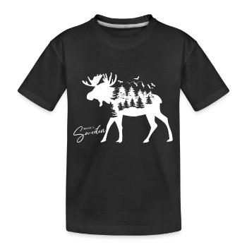 Suède Suède Viking Nordique Scandinavie Solstice d’été - T-shirt bio Premium Enfant - noir - Devant