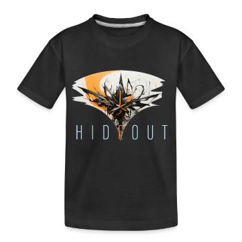 hideout - Kinder Premium Bio T-Shirt - Schwarz - Vorne