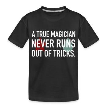 Magic Tricks Hisoka - Kinder Premium Bio T-Shirt - Schwarz - Vorne