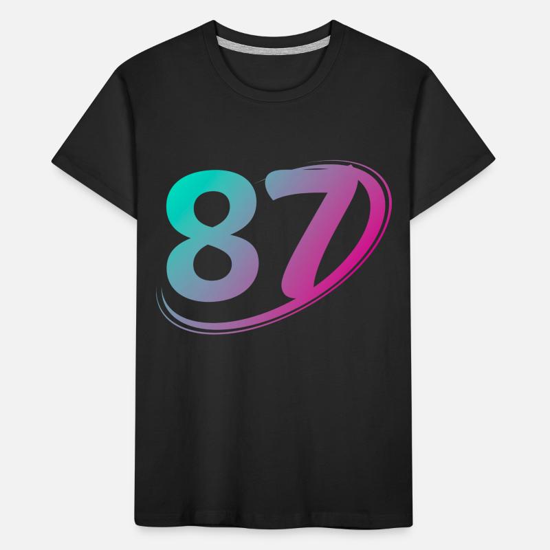 Numéro 87 multicolore T-shirt bio Premium Enfant