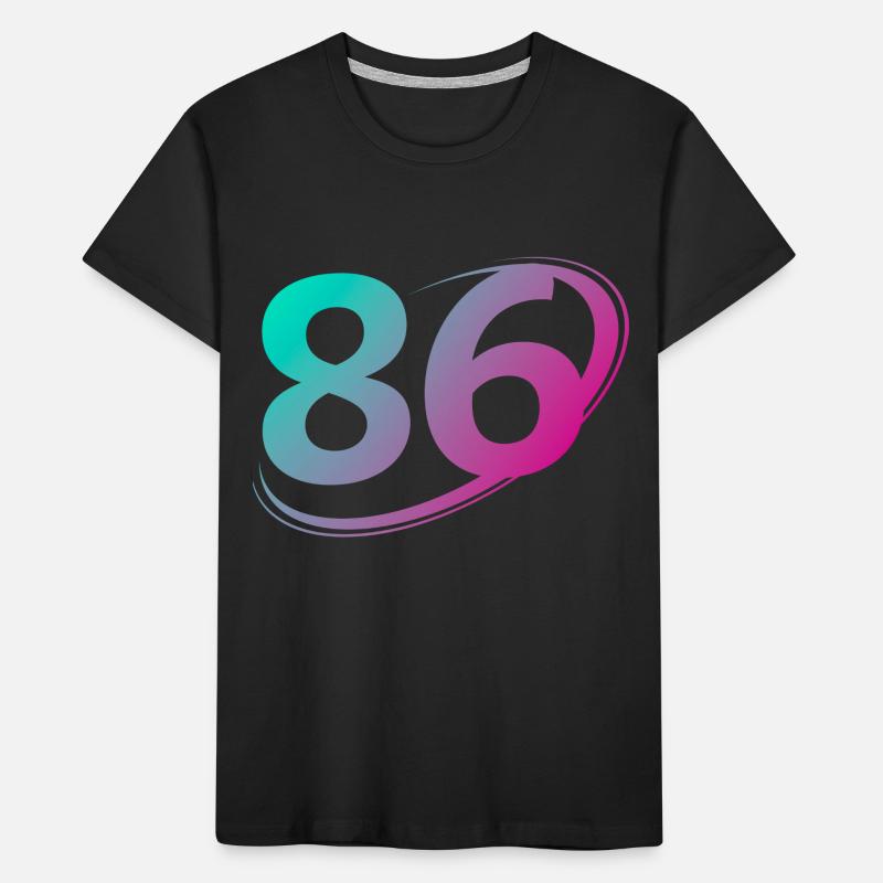 Numéro 86 multicolore T-shirt bio Premium Enfant