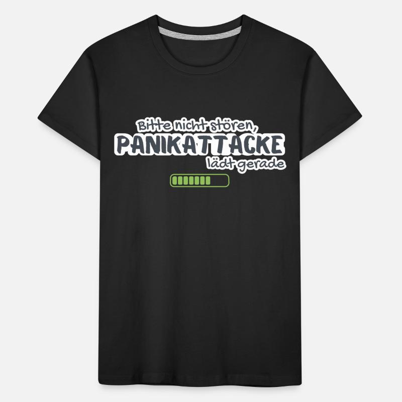 Please do not disturb, panic attack is just loading anxiety Kids' Premium Organic T-Shirt