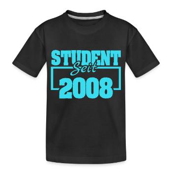 Etudiant 2008 - T-shirt bio Premium Enfant - noir - Devant