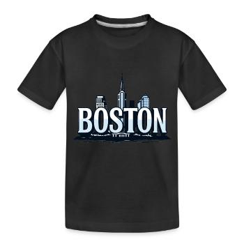 Boston – Wo Geschichte neu geschrieben wird! - Kinder Premium Bio T-Shirt - Schwarz - Vorne